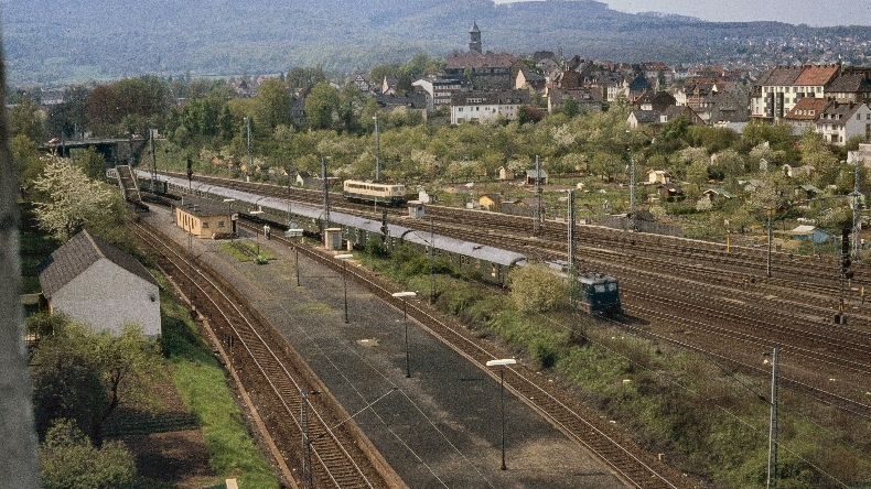 1978 noch mit Bahnsteig